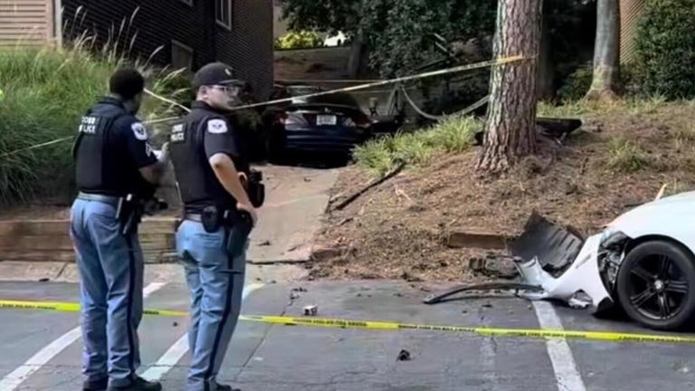 Driver in critical condition after being shot, crashing into Cobb ...