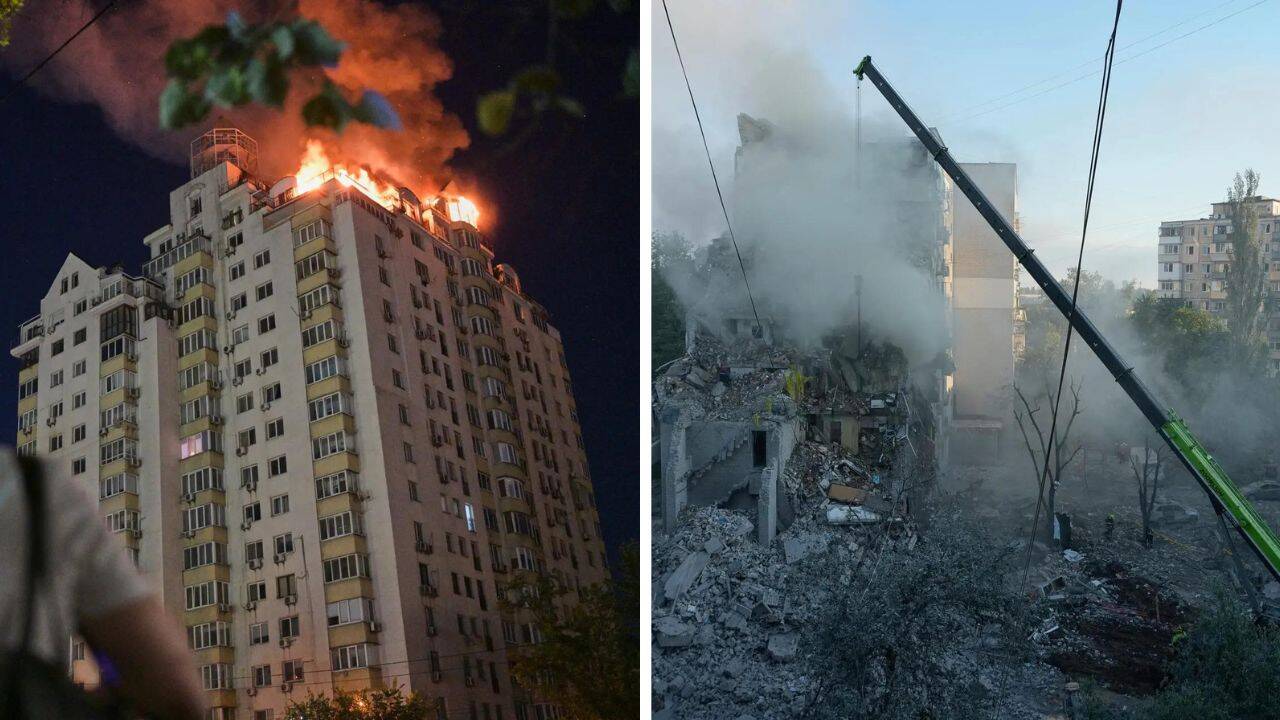 Russia launches major drone and ballistic missile attack on Kyiv; at ...