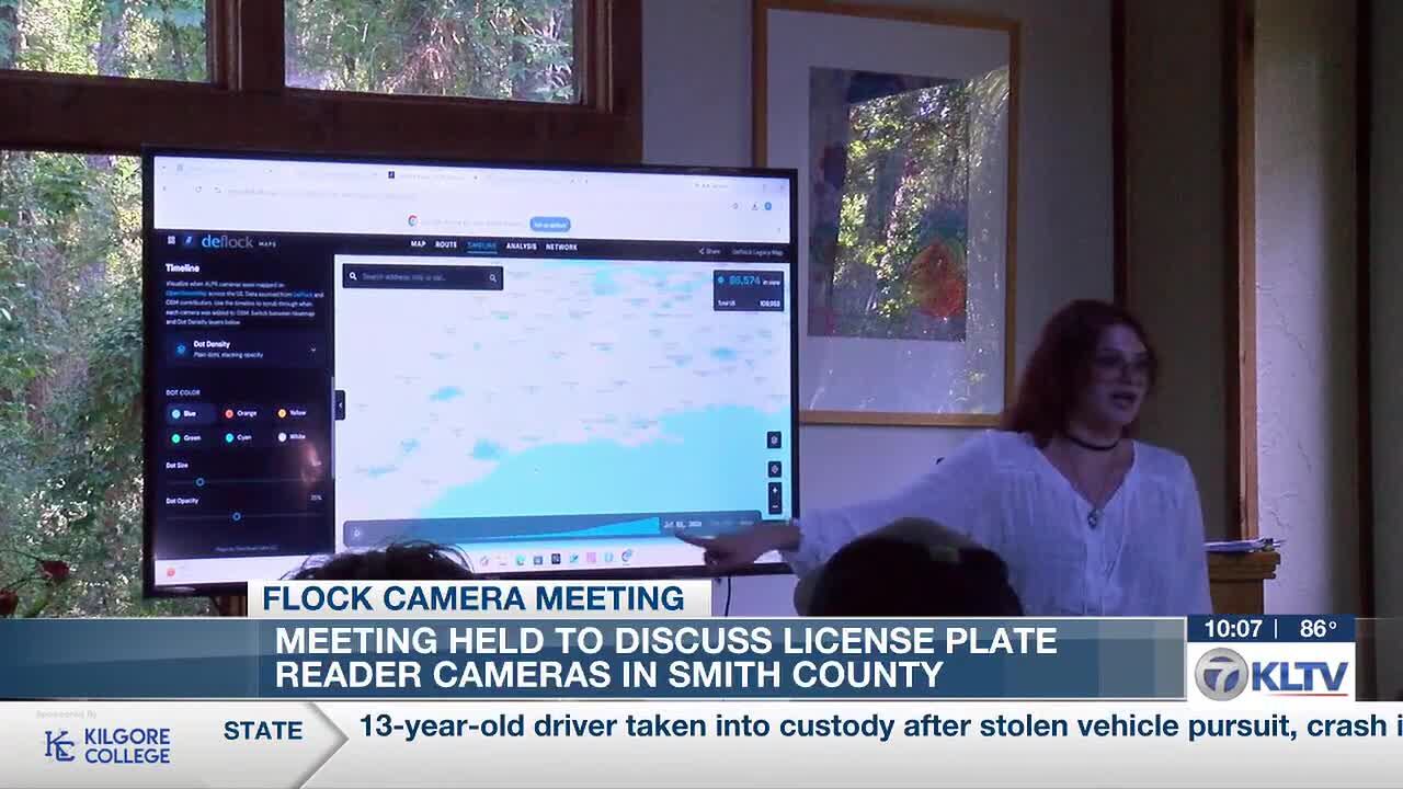 Deflock Tyler hosts public meeting on license plate cameras in Smith County