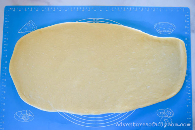 rolled out dough