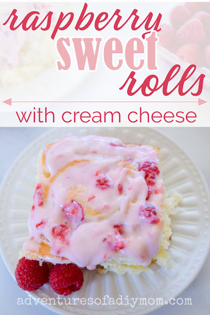These raspberry rolls are to-die-for! The tart raspberries paired with the fluffy roll and the sweet glaze - Perfection!
