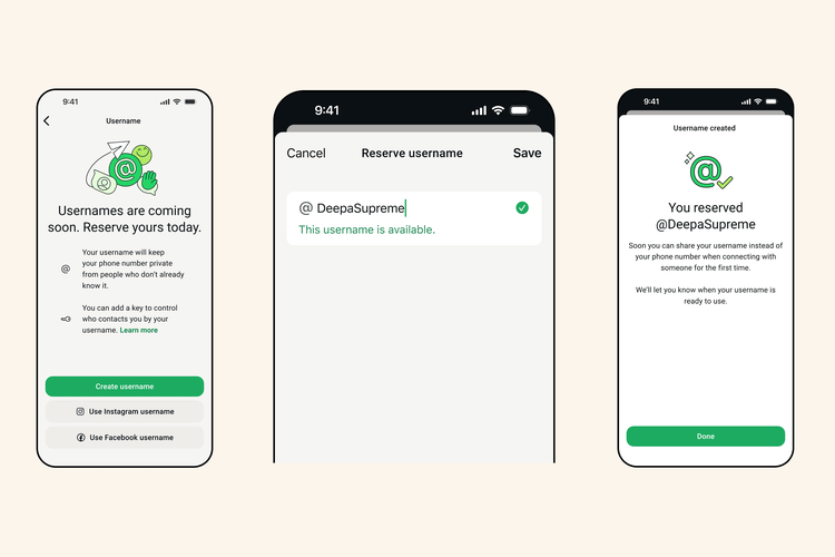 WhatsApp luncurkan fitur username tanpa nomor HP, ini cara pakainya! WhatsApp luncurkan fitur username tanpa nomor HP, ini cara pakainya!
