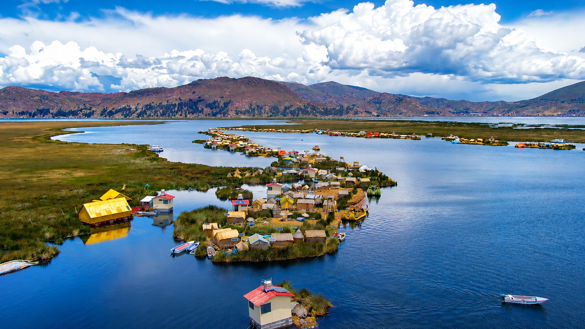 Homes built on reeds instead of land