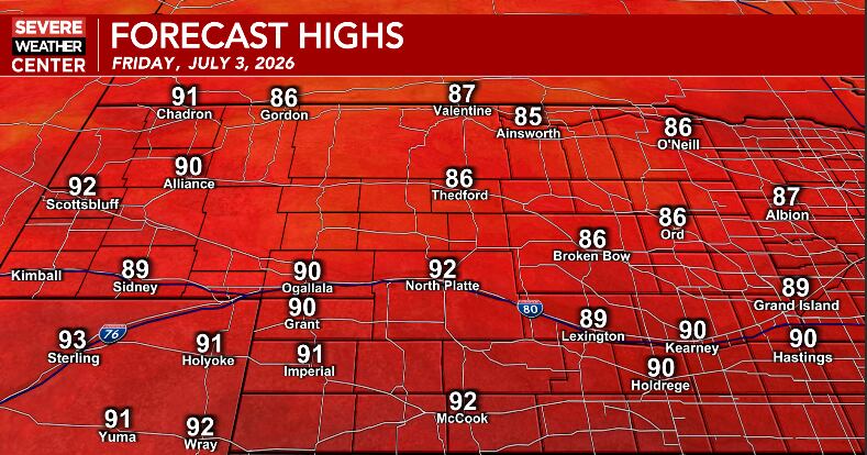 Summer heat continues with 90s ahead, storm chances return for holiday ...