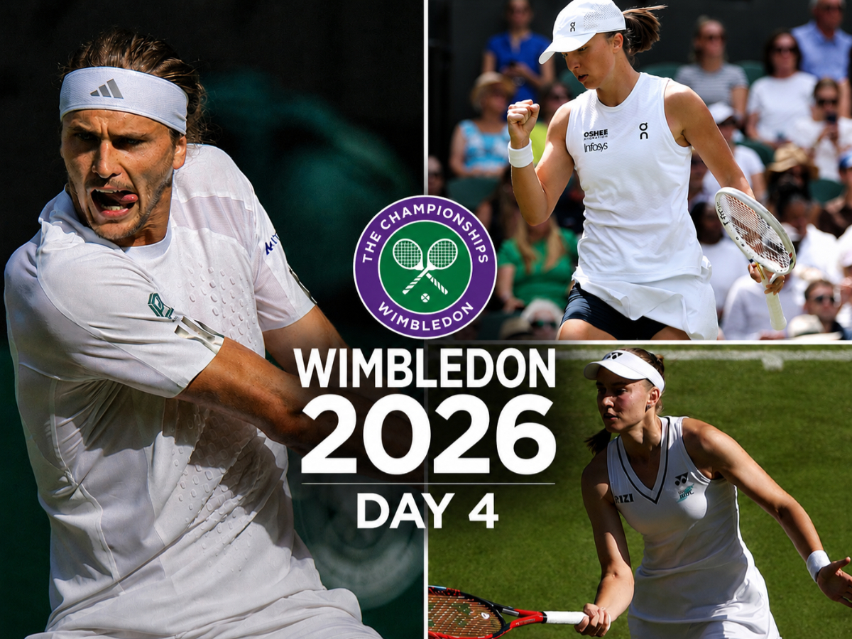 Wimbledon 2026 Day 4 Order of Play: Full Schedule, Match Timings, Top