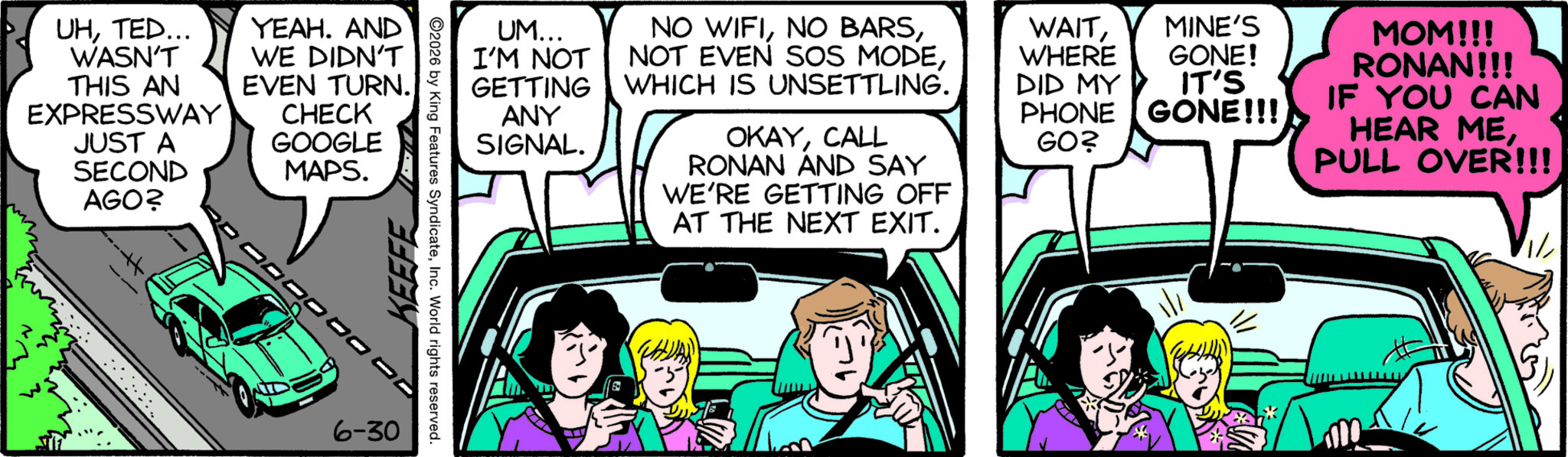 Sally Forth by Francesco Marciuliano; drawn by Jim Keefe