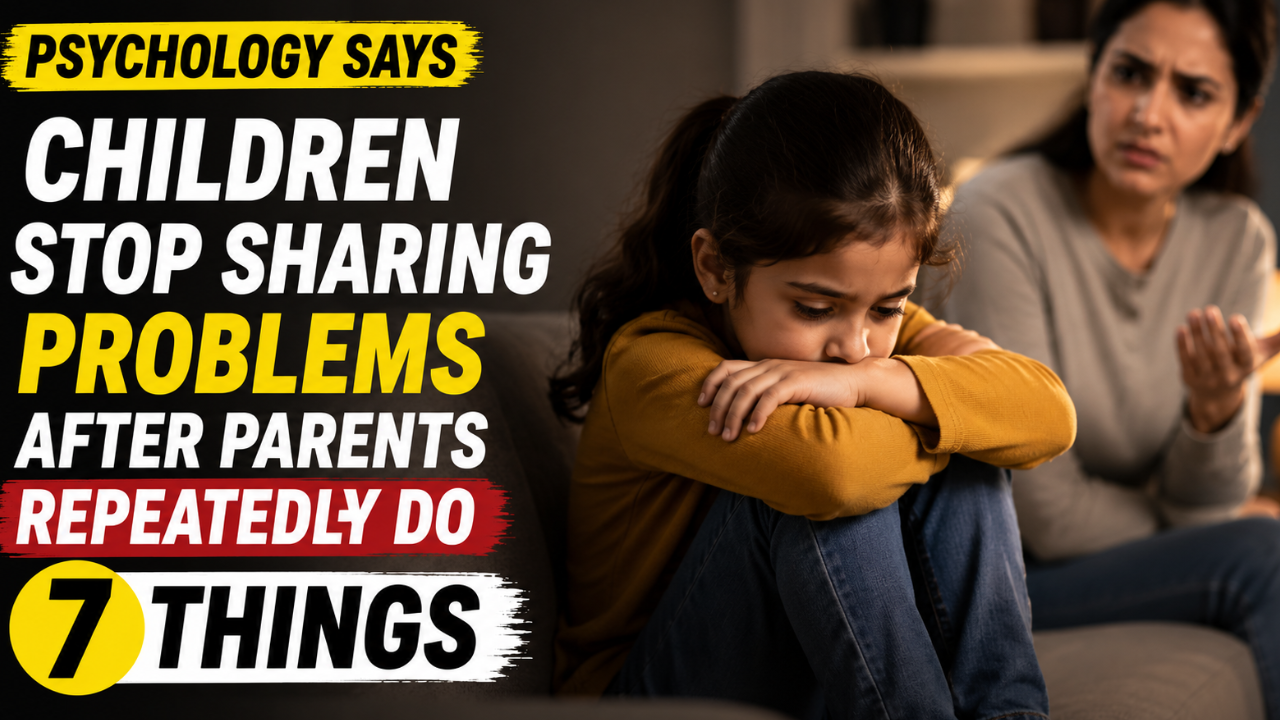 Psychology says children stop sharing problems after parents repeatedly ...