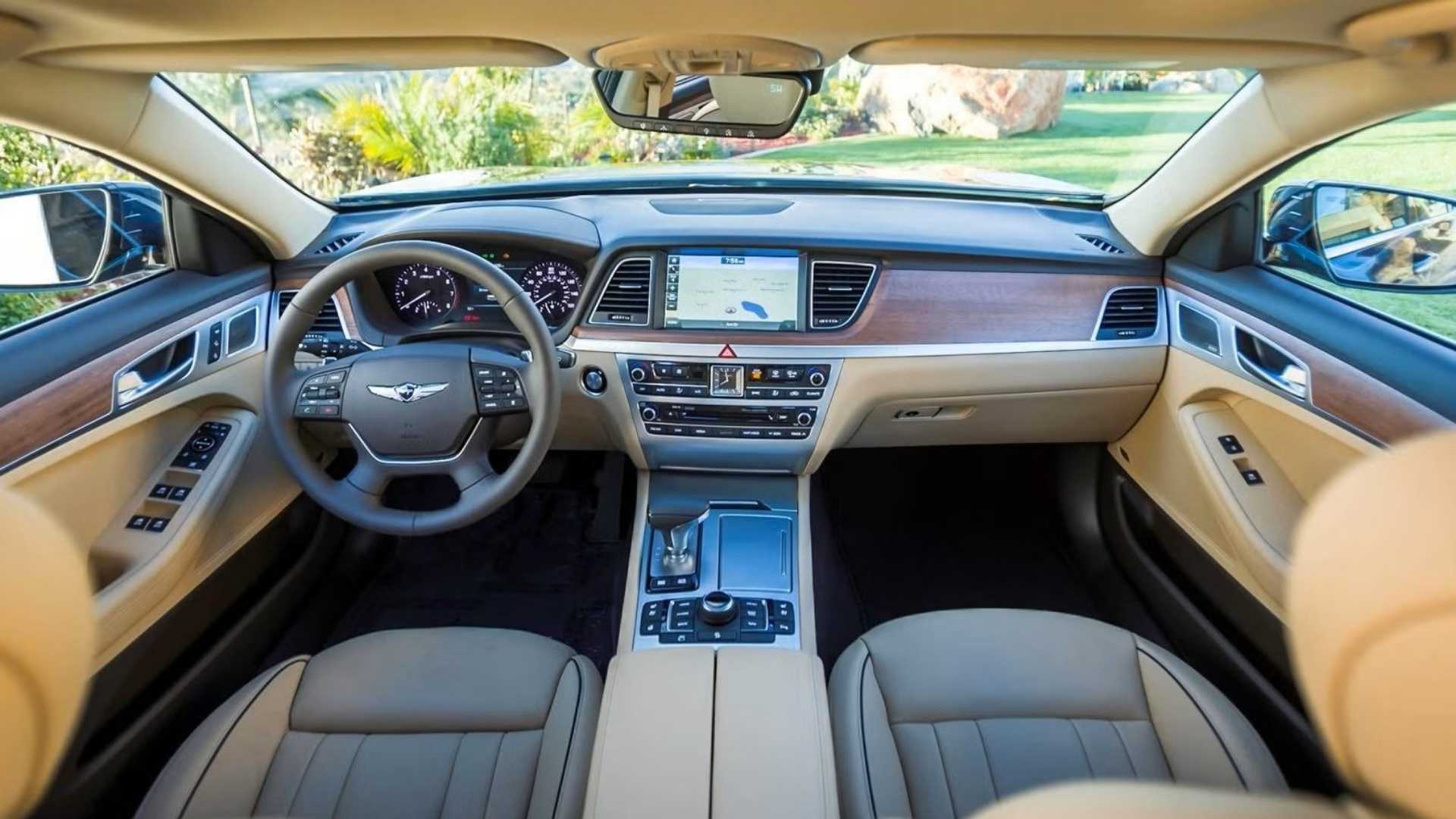 2017 Genesis G80 interior shot showing dash