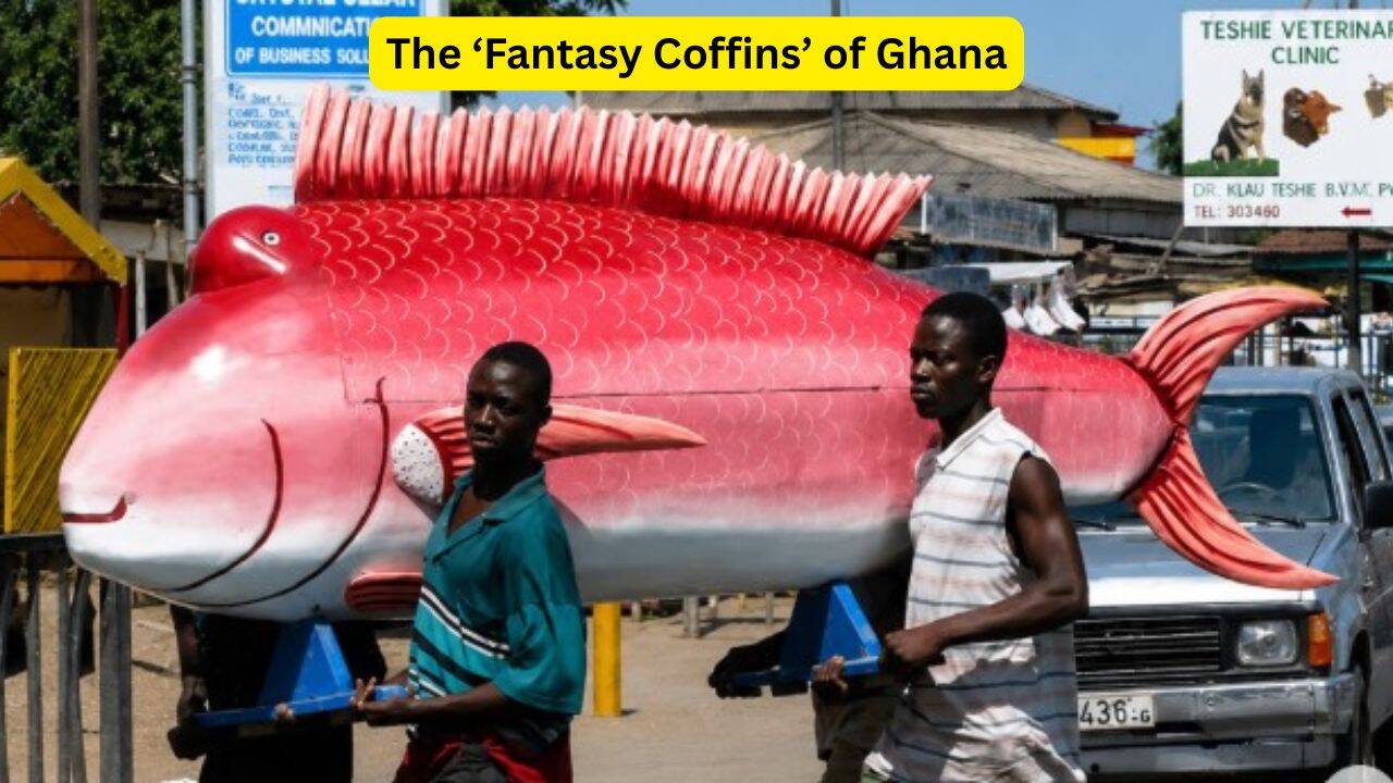 The 'fantasy coffins' of Ghana; a unique funeral tradition that turns death into celebrations of life and why travellers are fascinated