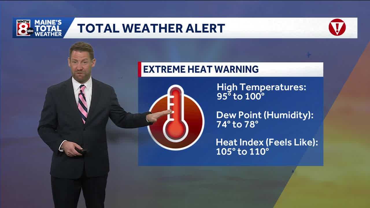 Extreme heat warning in effect in Maine through Friday