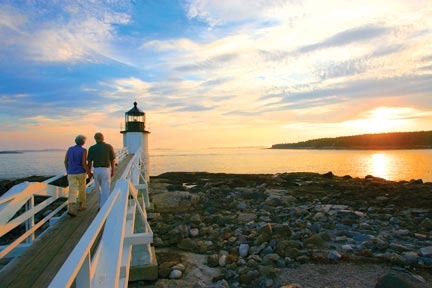 Maine is known for its many heritage lighthouses that are dotted along the coastline