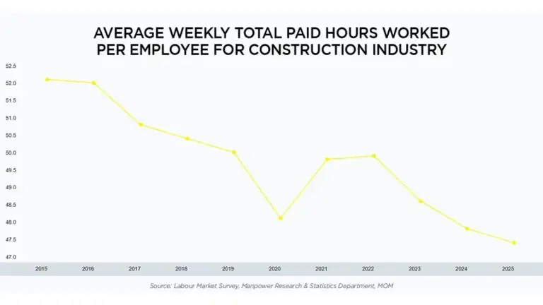Construction workweek contracts to decade low