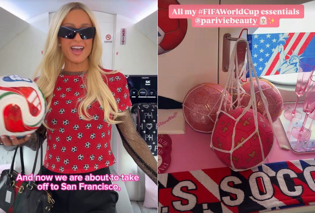Paris Hilton khoe phi cơ riêng 60 triệu USD ngập tràn không khí World Cup