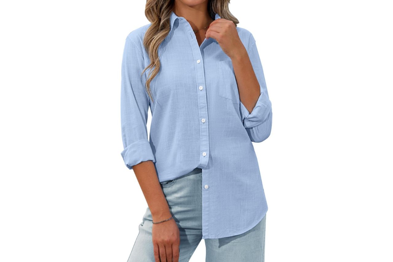 siliteelon womens button down shirt linen