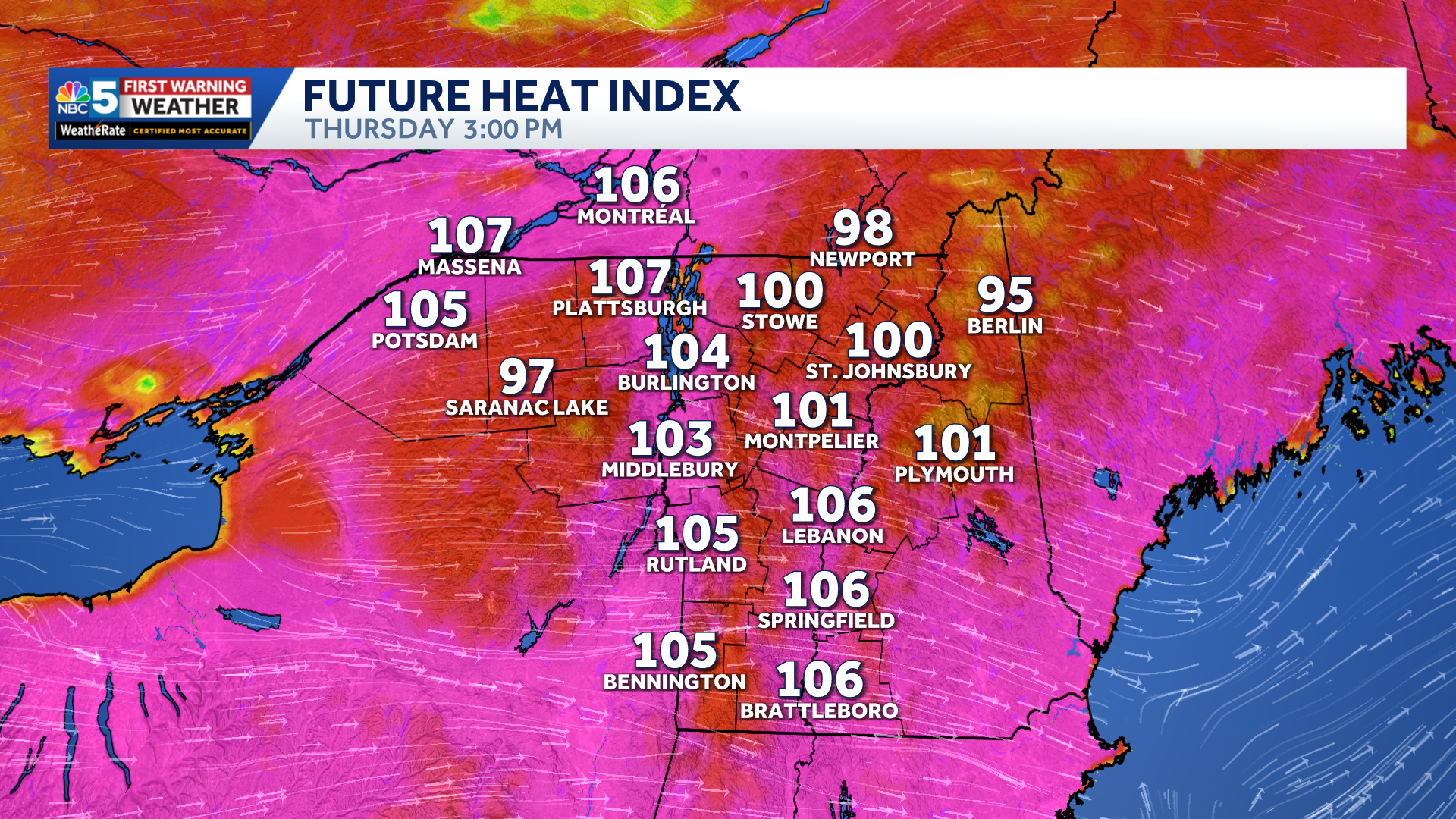Record heat likely Thursday as heat wave peaks with highs near 100 degrees