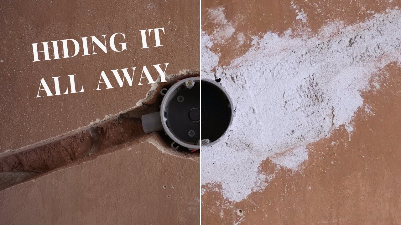 Covering electrical conduits and outlets in renovation work