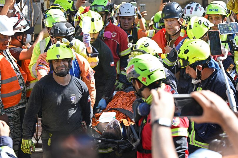International rescuers safely extracted him after eight days under the rubble