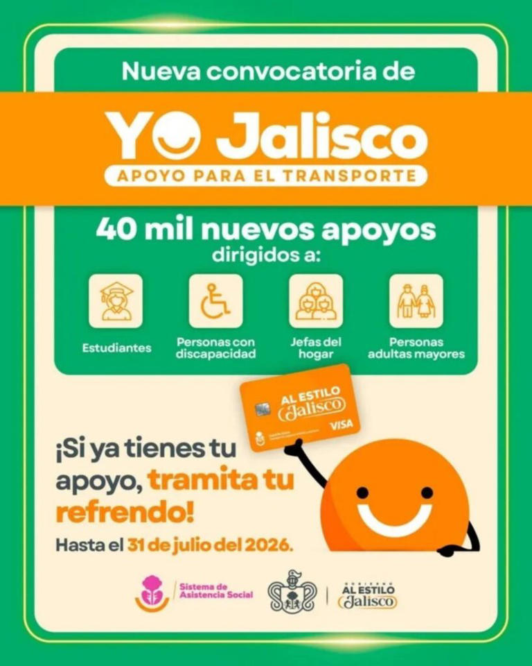 Regístrate a “Yo Jalisco Apoyo para el Transporte”: requisitos y fechas