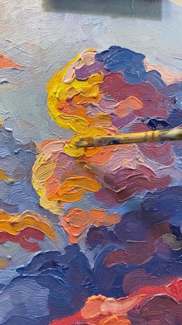 painting-clouds-with-leftover-paint-and-happy-results