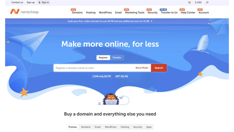 Namecheap domain registration service review 2026