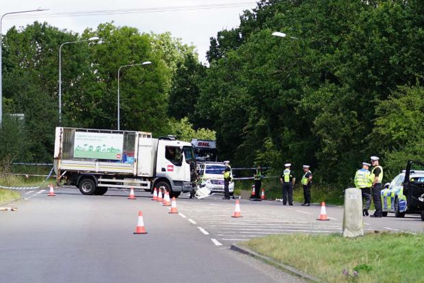 Full police statement as man dies following collision between lorry and ...