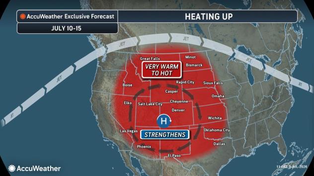 Heat dome to flip from eastern to western US next week, ahead of North ...
