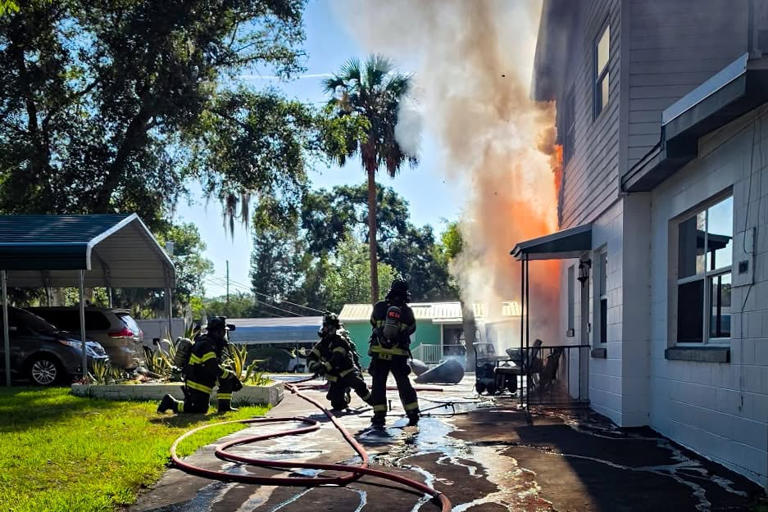 House fire in Marion County after garage explosion, one injured