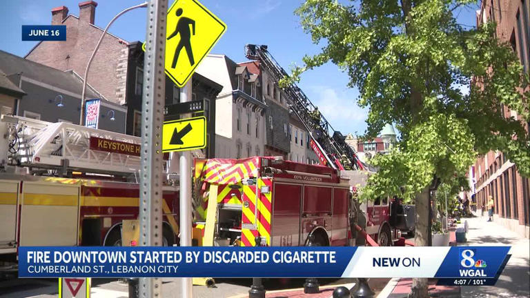 Discarded cigarette | Fire displaced more than two dozen people and ...