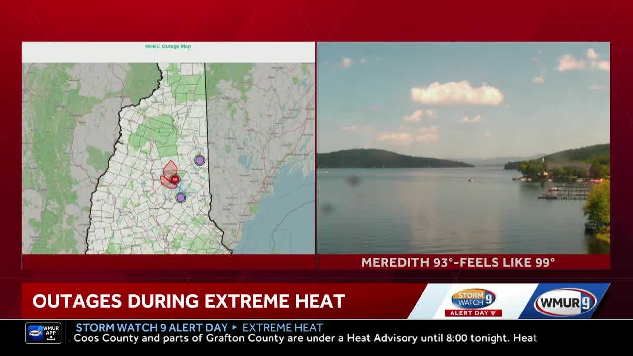 Thousands lose power in Lakes Region amid extreme heat