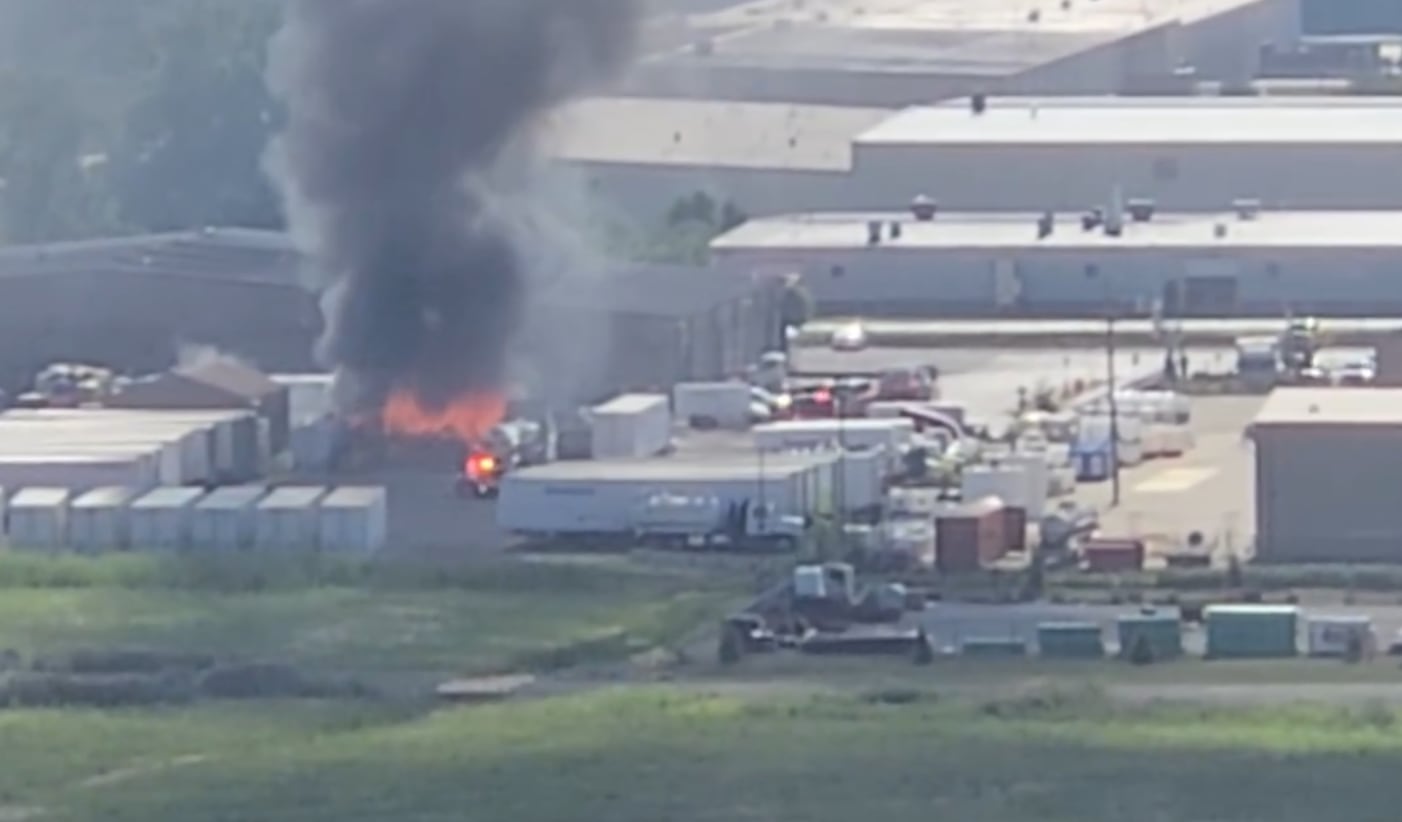 Smoke from Avon Lake pallet fire fills Northeast Ohio skies