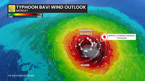 A super typhoon could make landfall in the Pacific this weekend