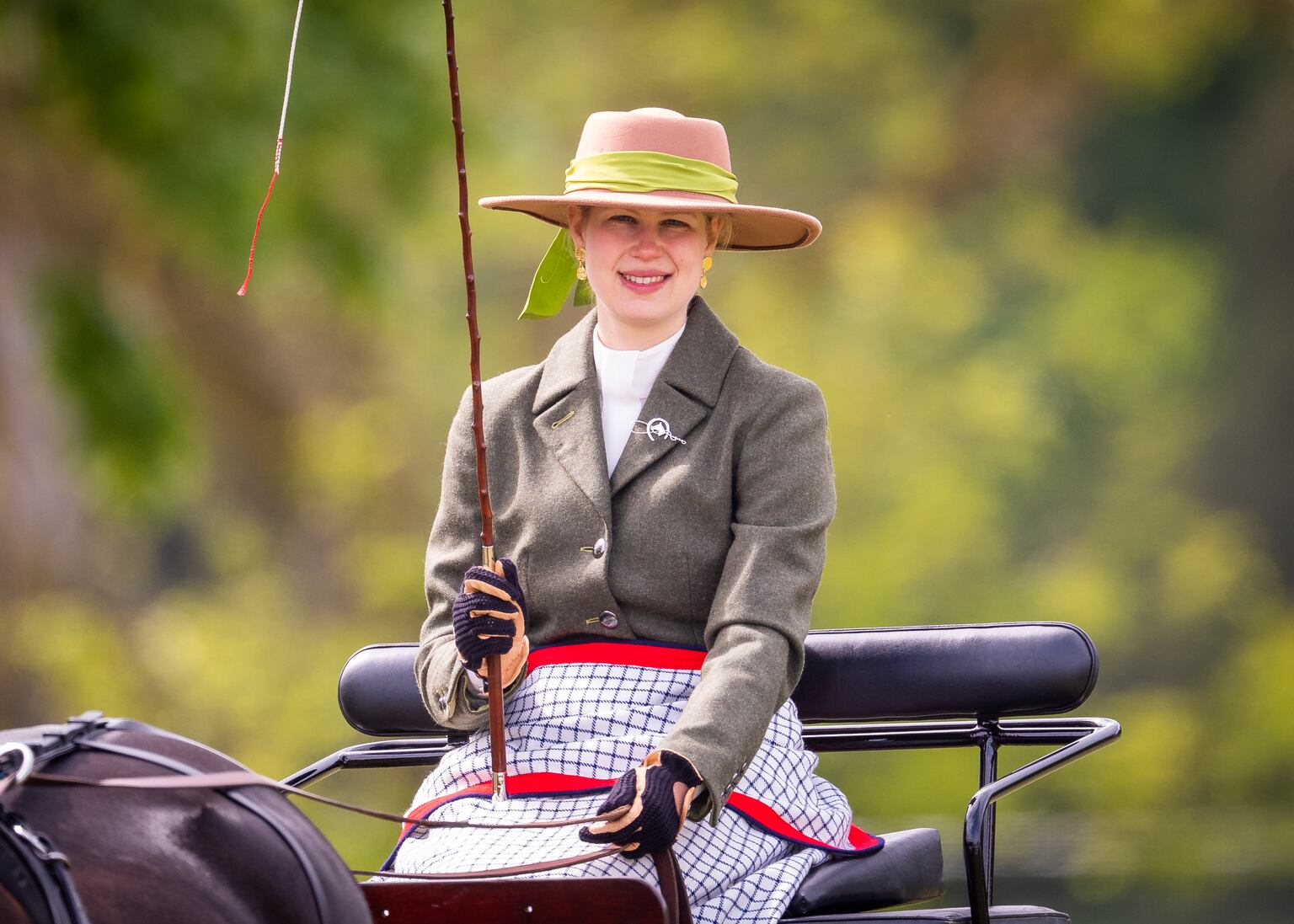 lady louise dress Lady Louise Windsor Rewears Her Coronation Dress for Trooping the Colour  2024
