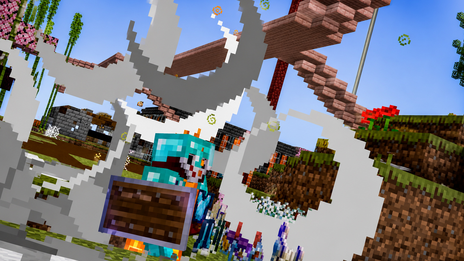 Players competing for rare weapons on a multiplayer server