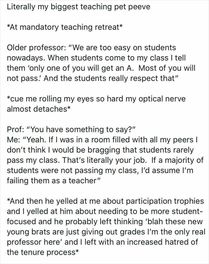 65 Examples of Highly Unprofessional Behavior from Teachers