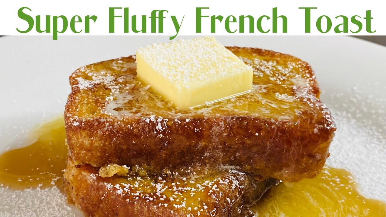 Fluffy pound cake French toast breakfast recipe