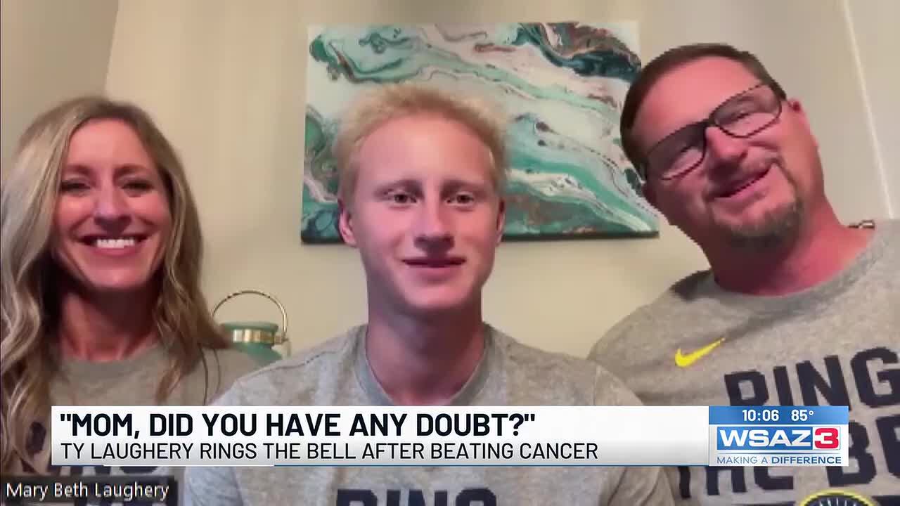 Ty Laughery returns home after beating cancer
