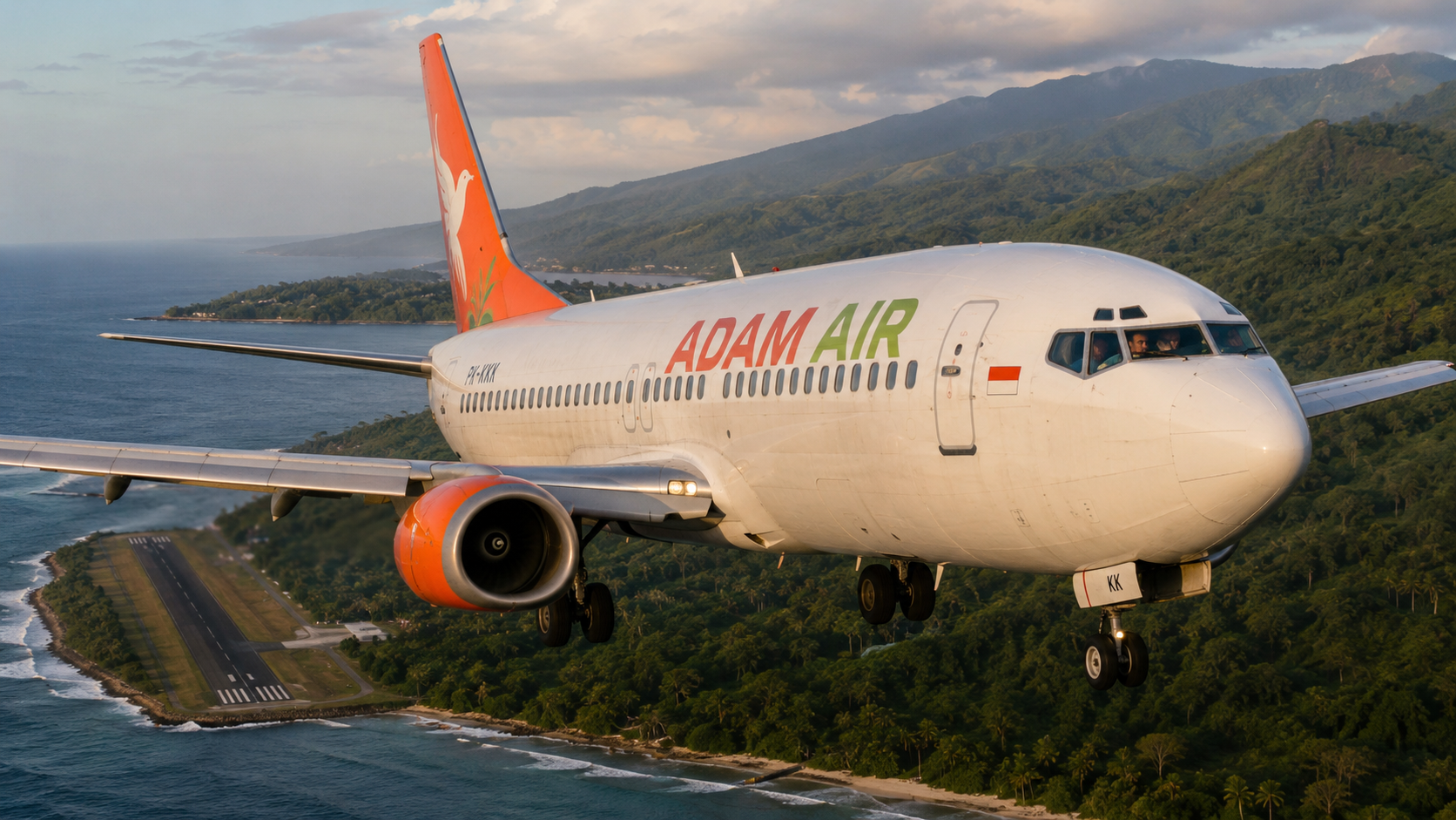 Adam Air Flight 782 vanished off course above Java Sea