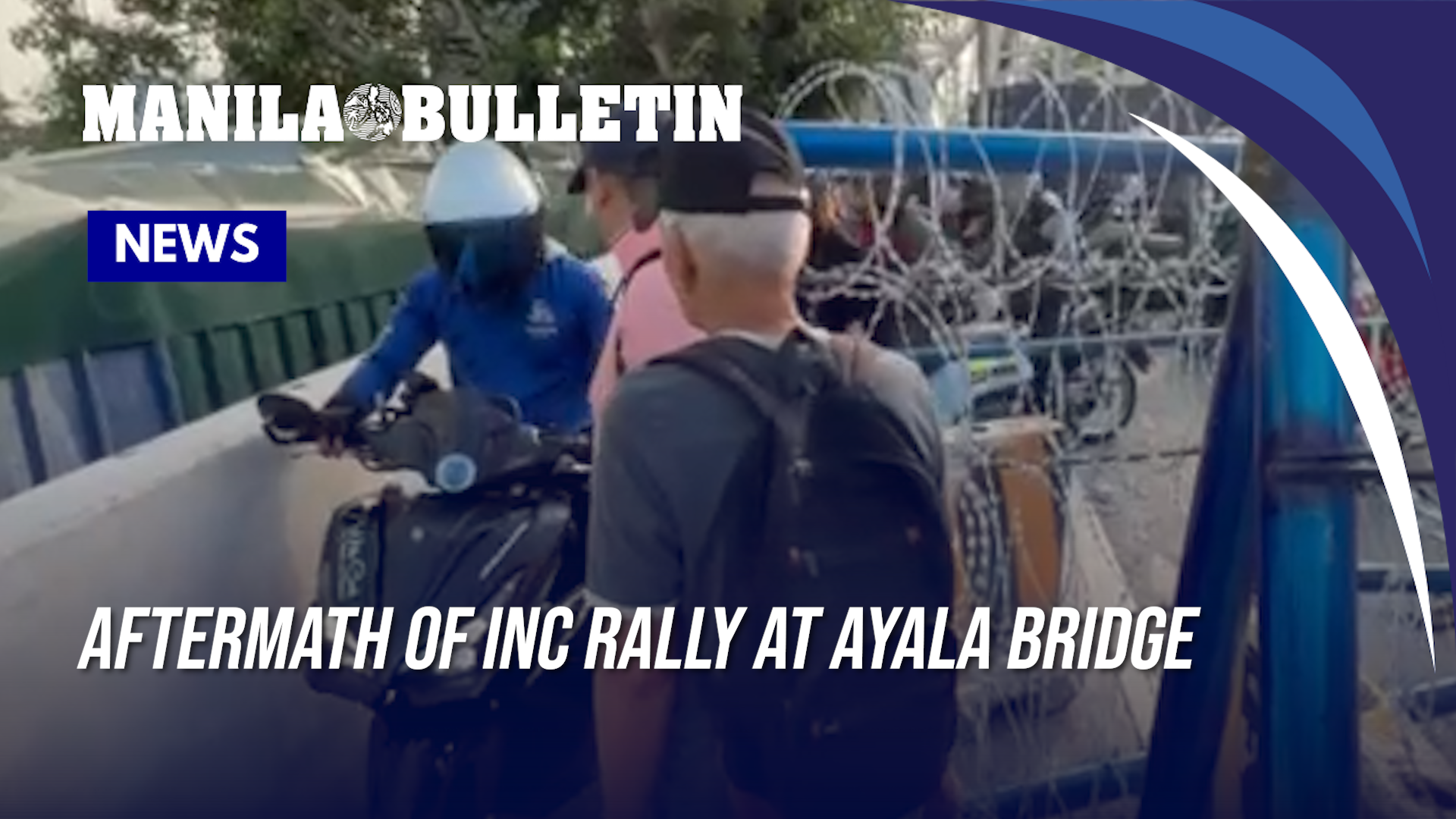 Aftermath of INC rally on morning of July 3 at Ayala Bridge