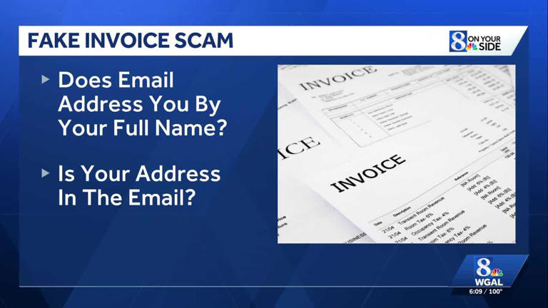 Fake invoice scam | Claims unauthorized charges for expensive items