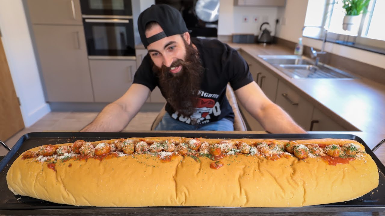 The mighty meatball sub challenge | BeardMeatsFood