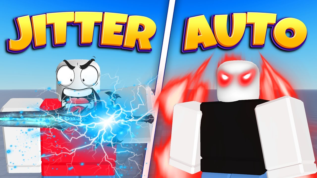 Jitter click versus auto clicker in Blade Ball test