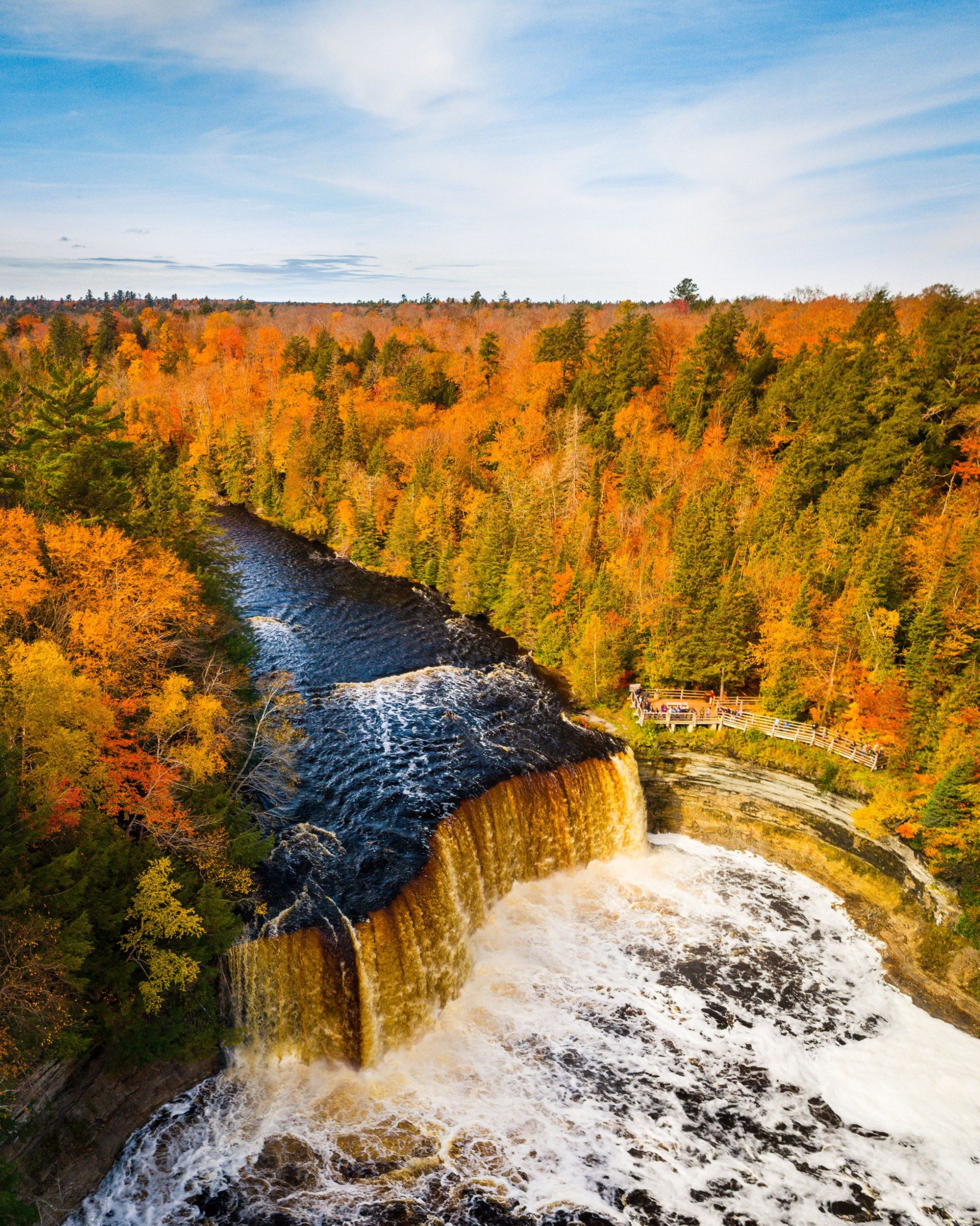 Tahquamenon Falls sit pretty in Michigan's Upper Peninsula