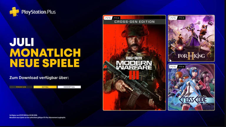 PS Plus im Juli 2026: Diese neuen Games kommen bald dazu
