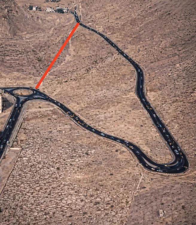 A picture of a winding road in the mountains went viral because people online started asking a very simple question