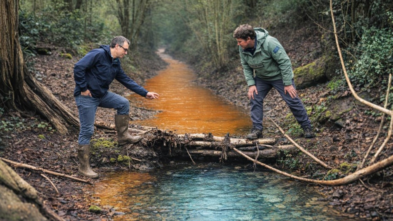 The Grange Project uses fake beaver dams to slow a stream