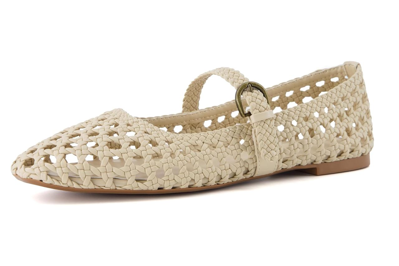 CUSHIONAIRE Weston Hand Woven Dressy Ballet Flats