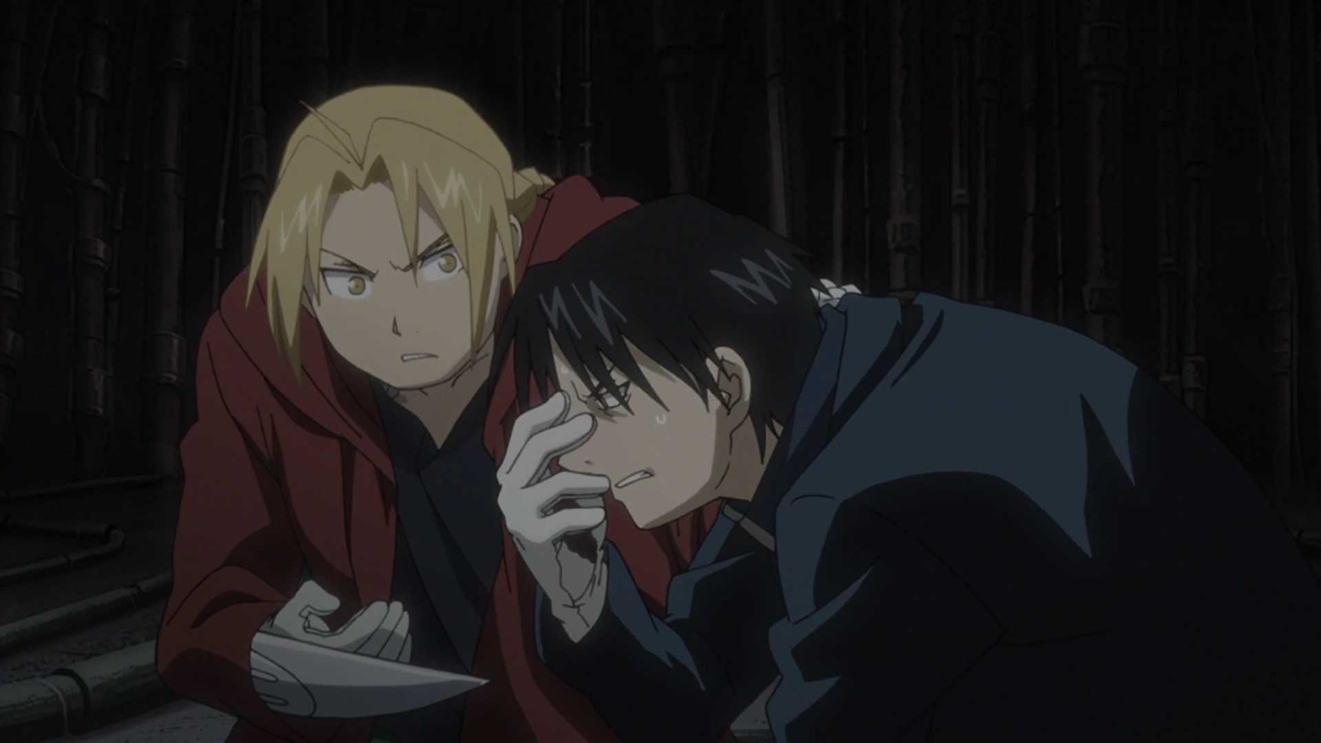 Roy Mustang goes blind in Fullmetal Alchemist: Brotherhood anime