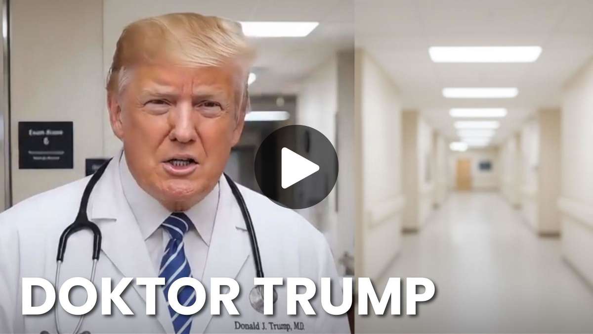 KI-Video: Donald Trump stellt sich als Arzt dar