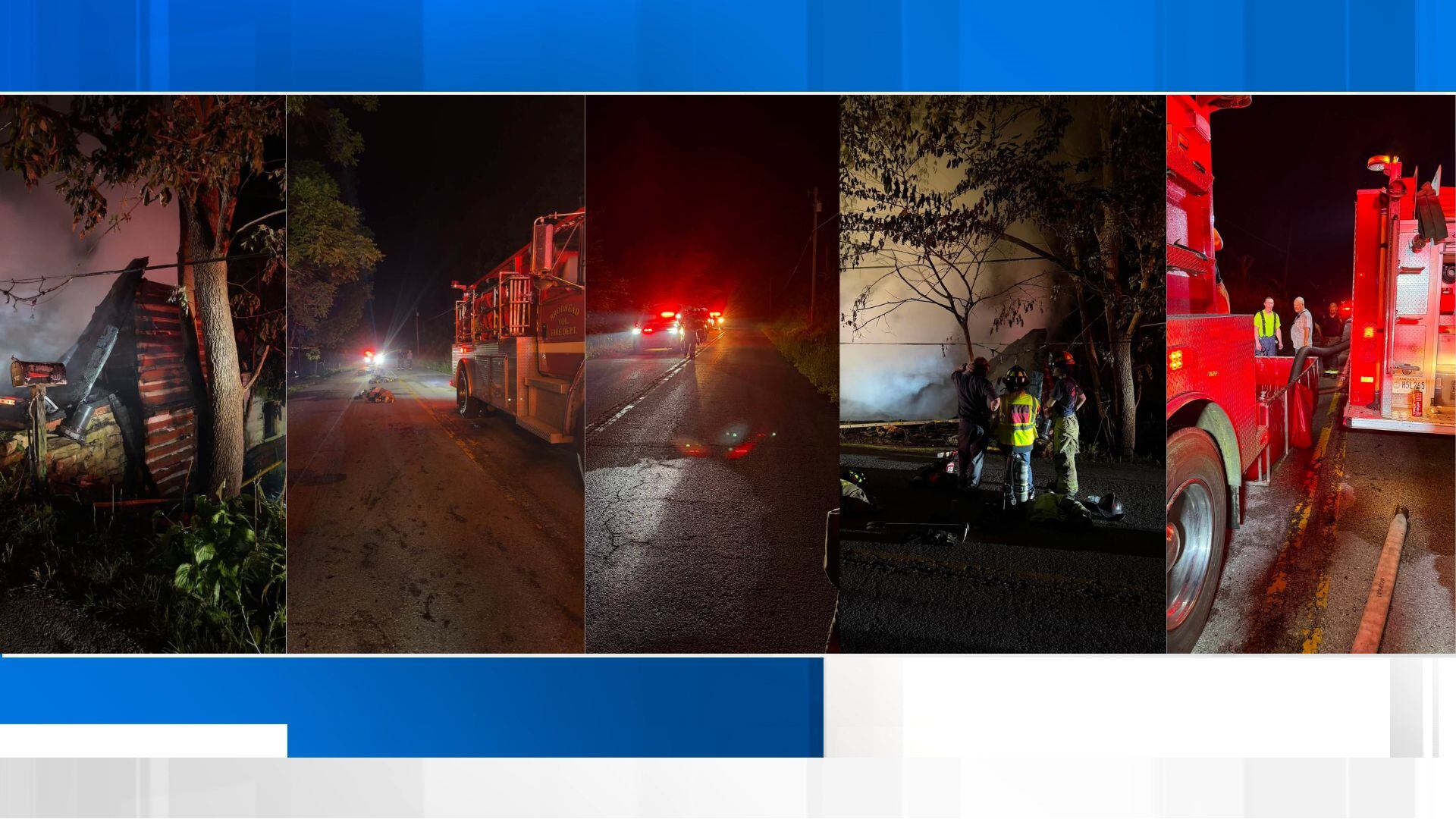 Crews respond to fully involved house fire in Brodhead