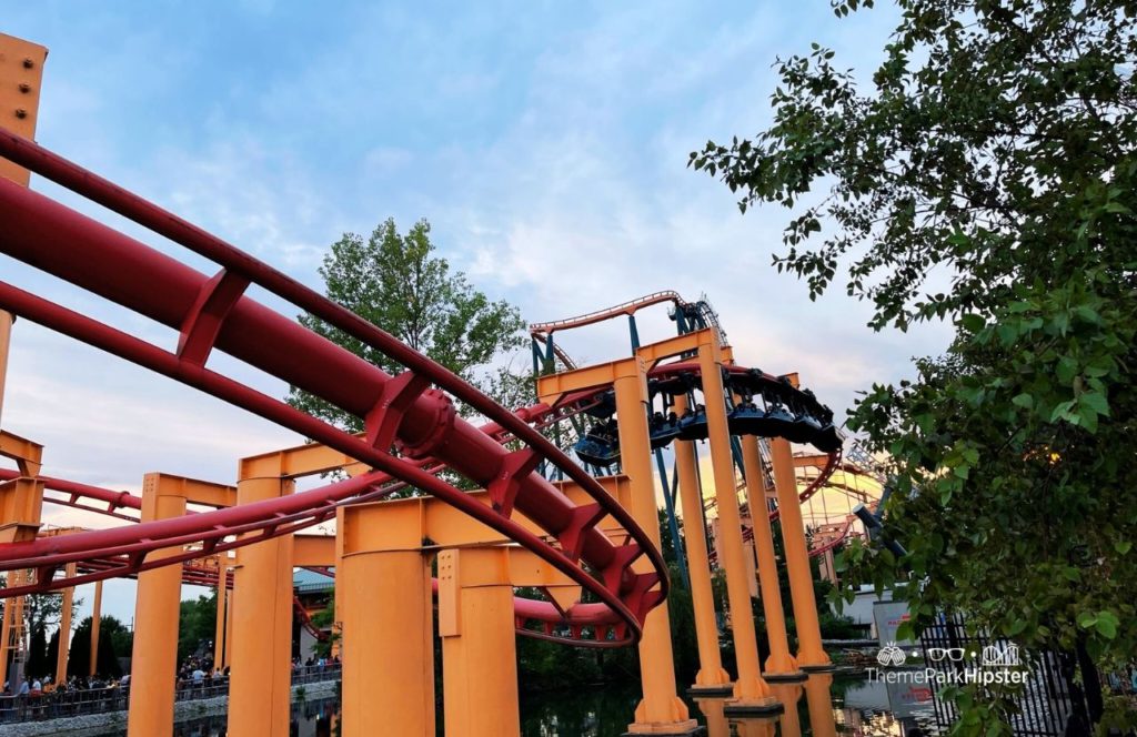 Cedar Point Amusement Park Ohio Iron Dragon Roller Coaster